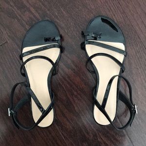 Club Monaco Black Akinya Sandals (IT 36, US 7)